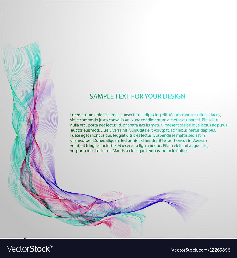 Abstract background with color waves