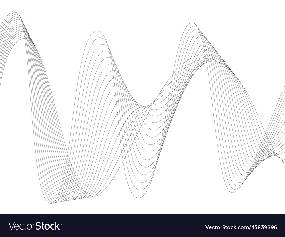 Abstract wave element for design digital