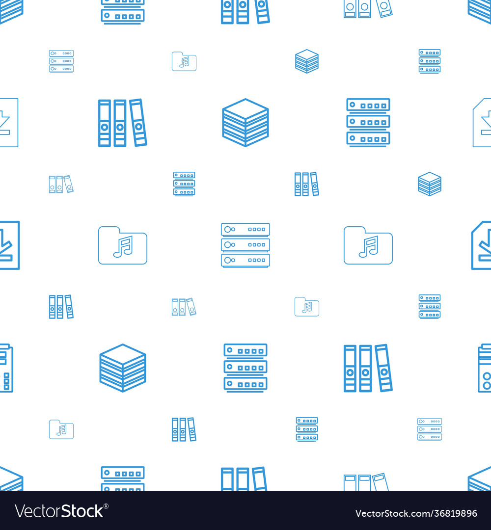 Archive icons pattern seamless white background