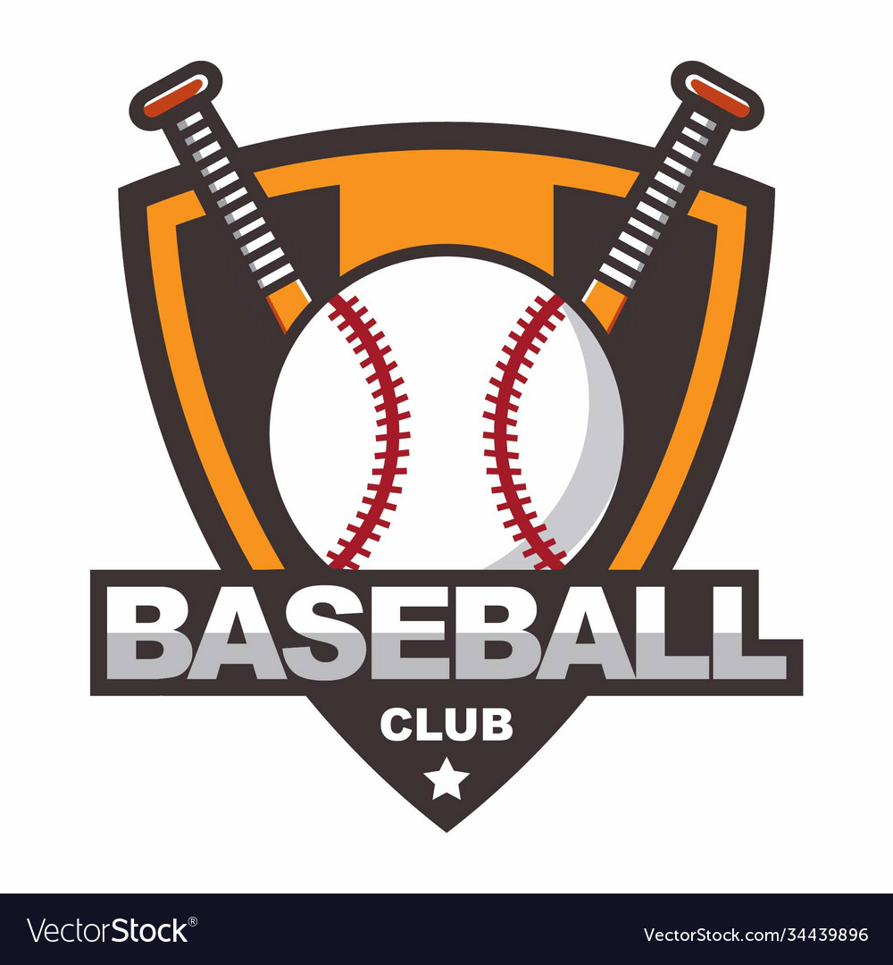 Baseball logo template Royalty Free Vector Image