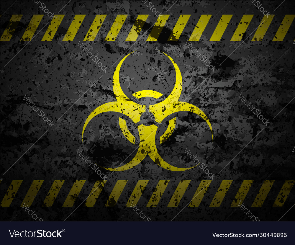 Biohazard sign background Royalty Free Vector Image