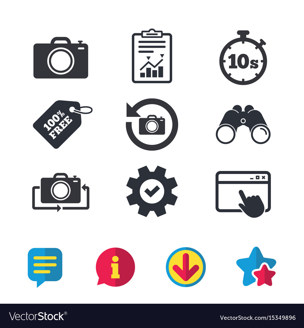 Camera Refresh & Time Icons