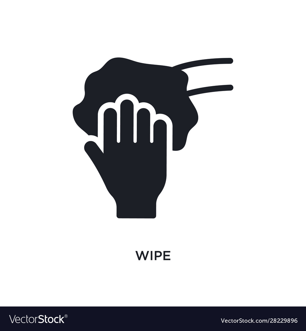 Clean Wipe Icon - Isolated