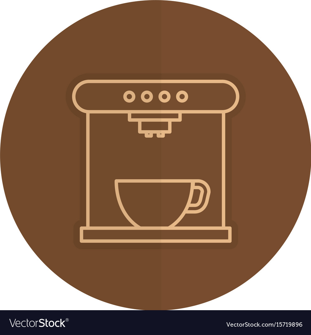 Coffee maker machine icon Royalty Free Vector Image