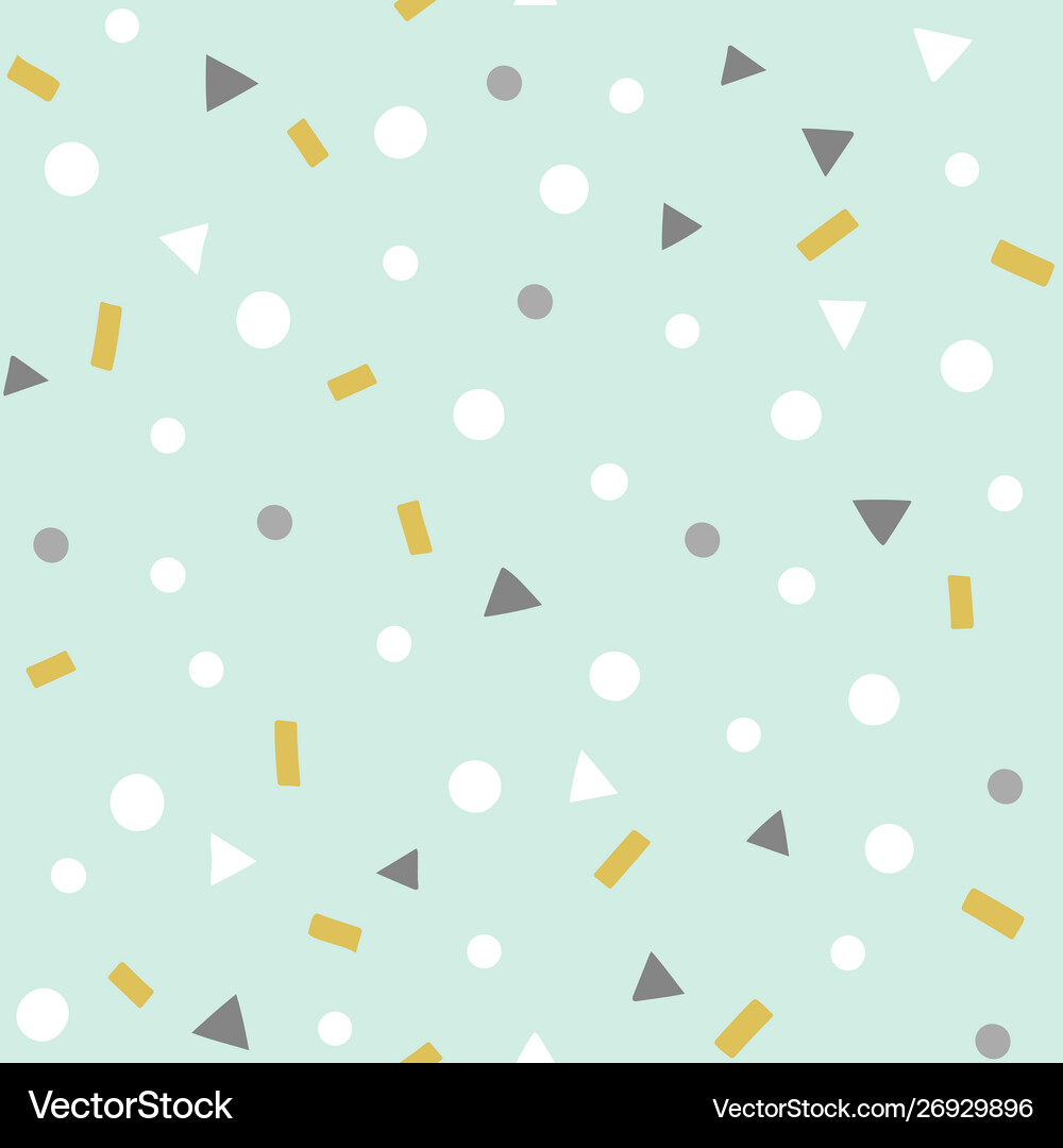 Confetti pattern party seamless background Vector Image