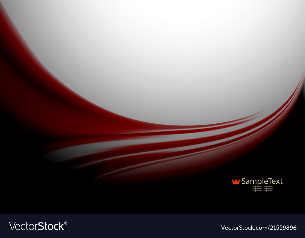Dark red design with flowing lines like fabric