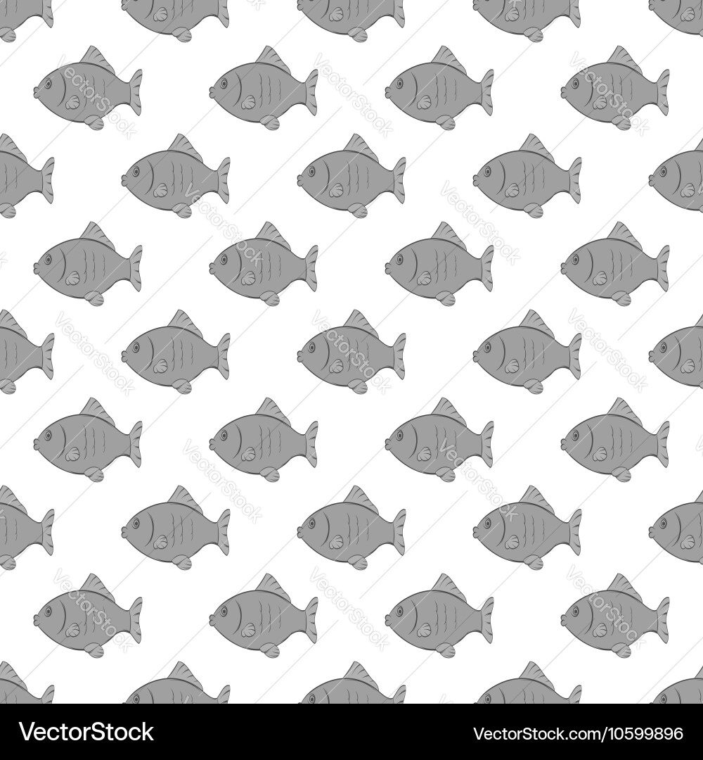 Fish seamless pattern Royalty Free Vector Image