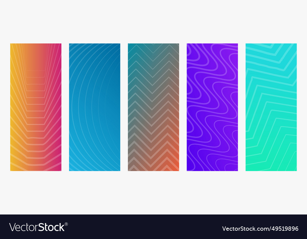 Modern colorful gradient background with lines vector image Modern colorful gradient background with lines