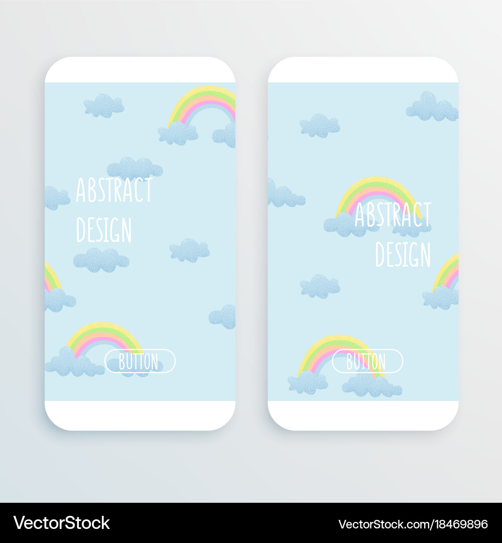 Rainbow and cloud design Royalty Free Vector Image
