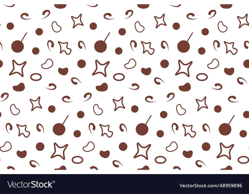 Seamless pattern of abstract images vector image Seamless pattern of abstract images