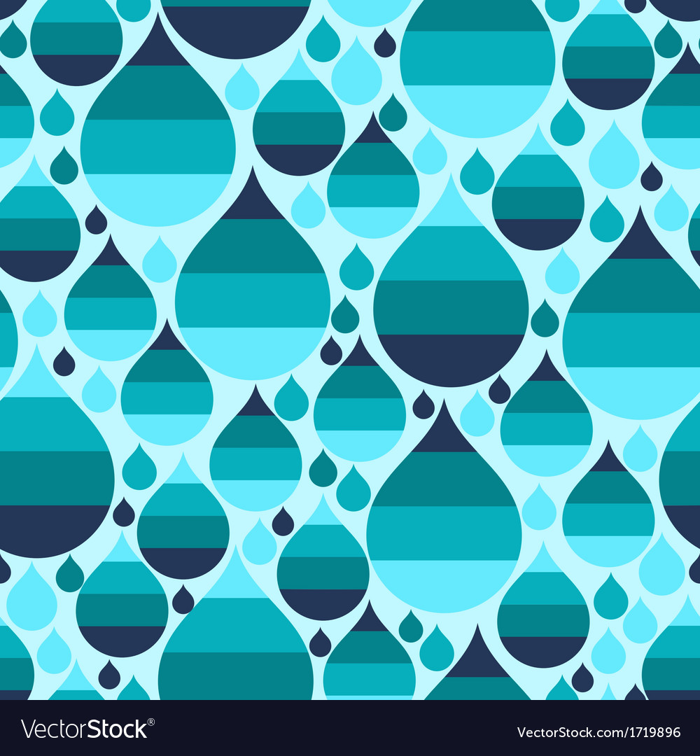 Seamless pattern with raindrops Royalty Free Vector Image