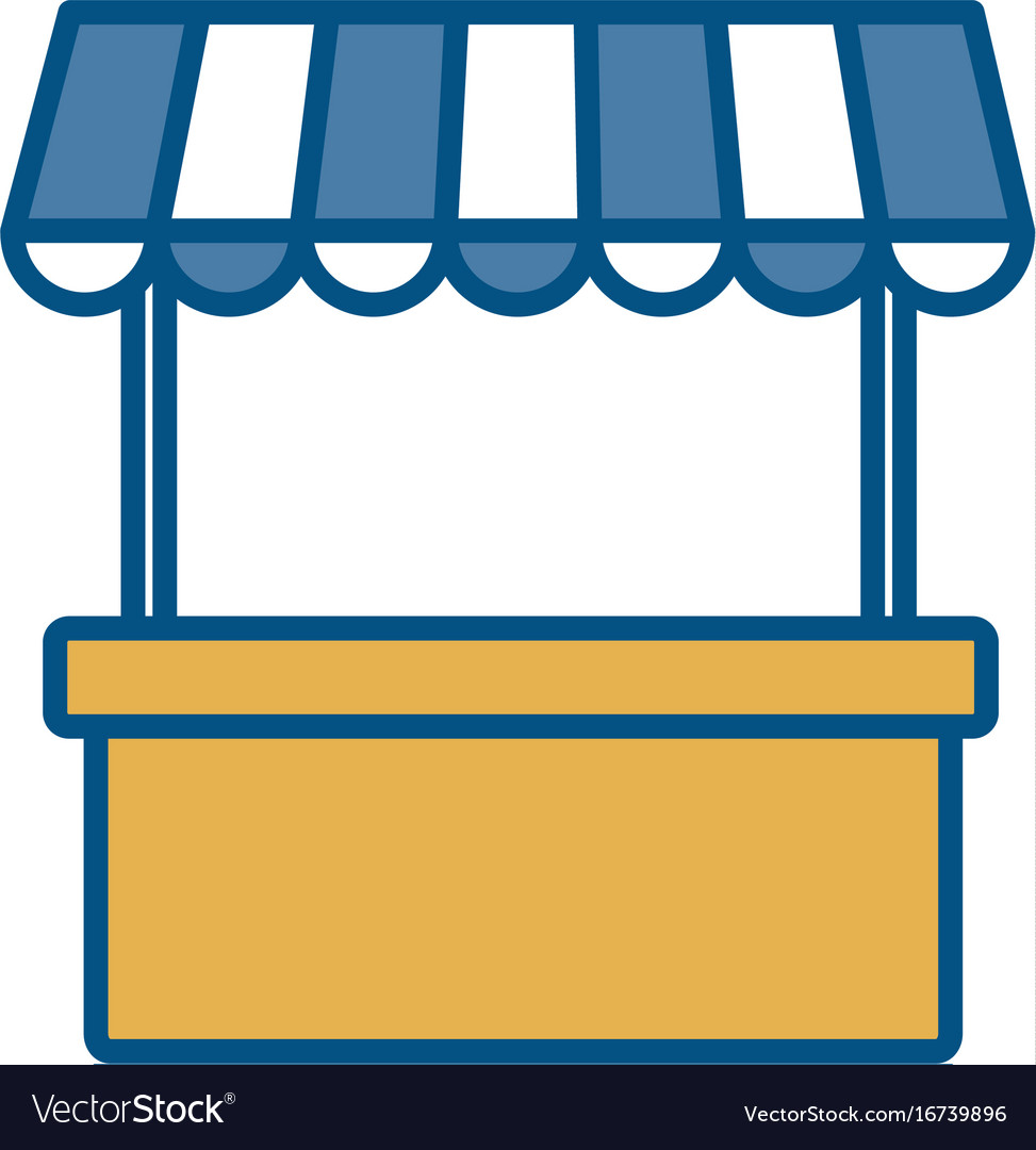 Store kiosk icon image Royalty Free Vector Image