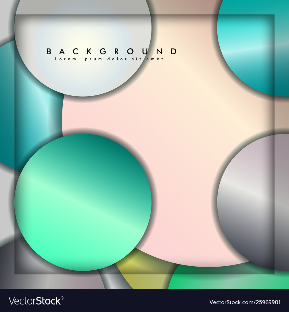 Abstract circle background with color gems Vector Image Abstract circle background with color gems