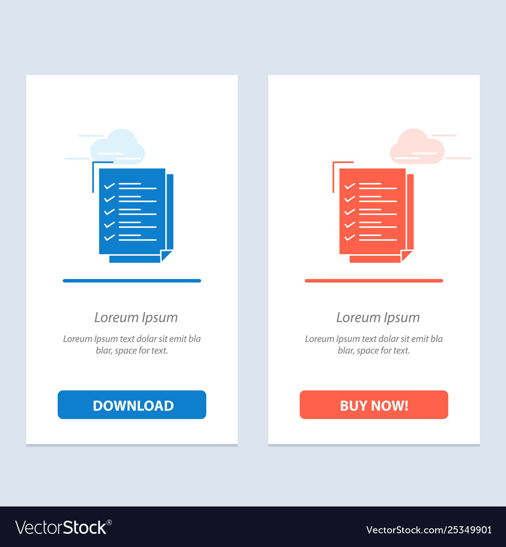 Checklist to do list work task notepad blue vector image Checklist to do list work task notepad blue