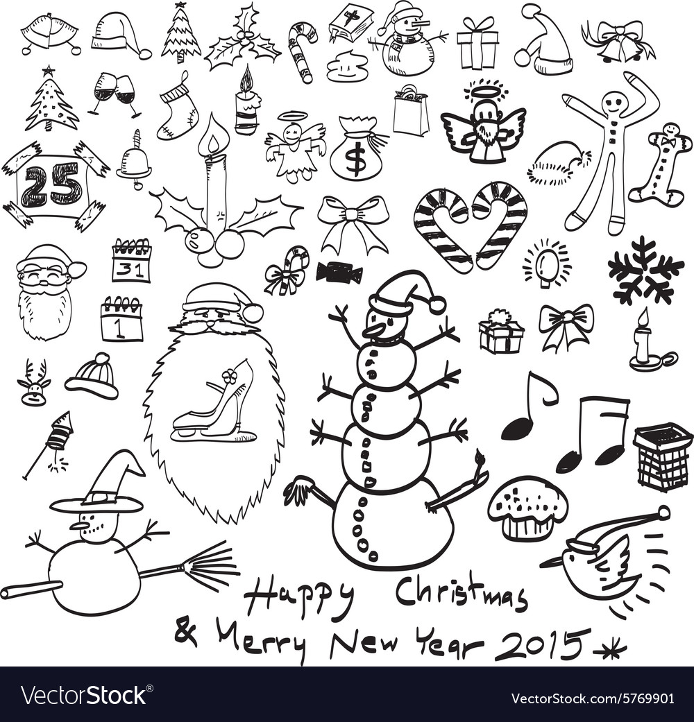 Christmas object set