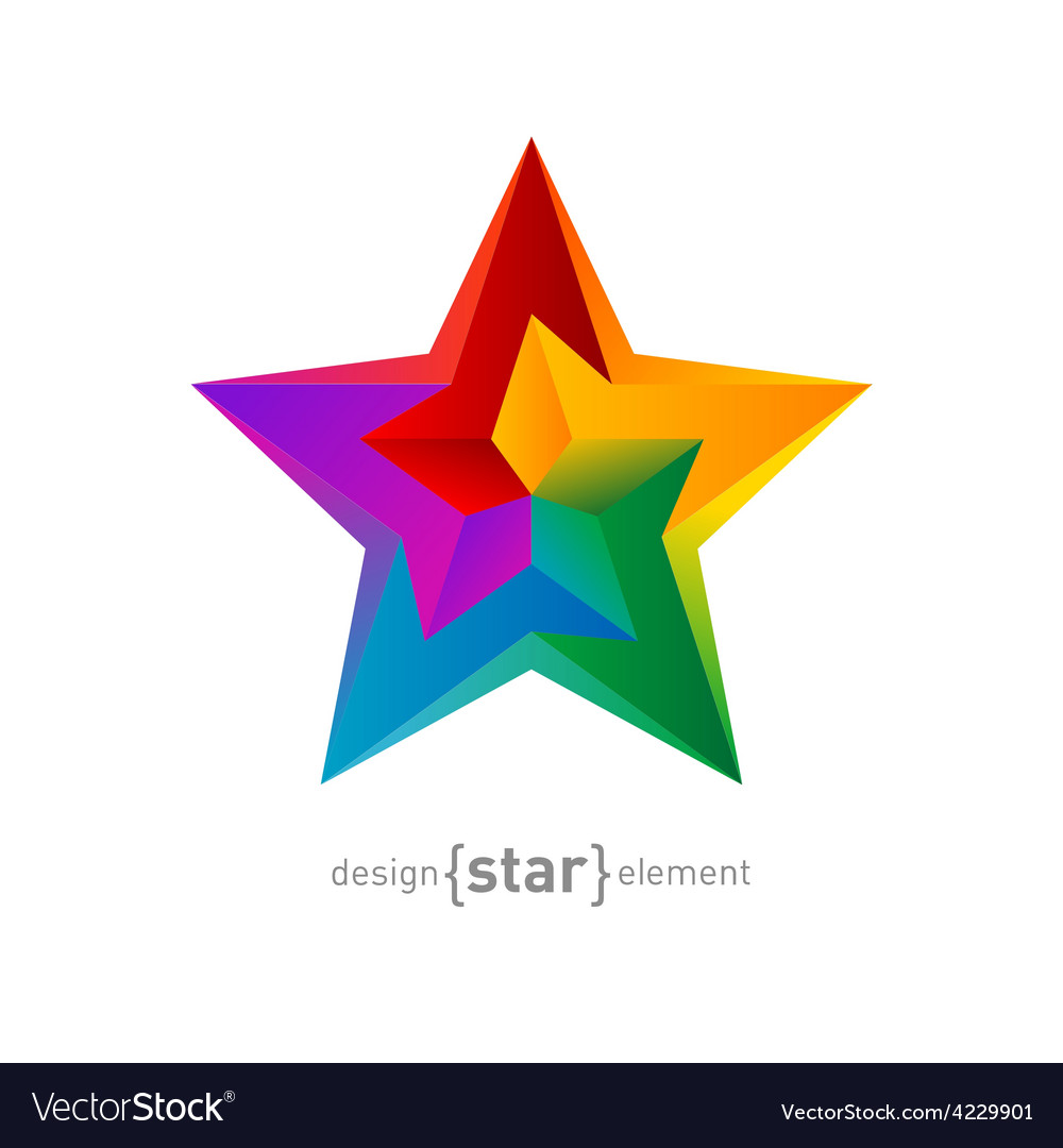 Dynamic Colorful Star Shape