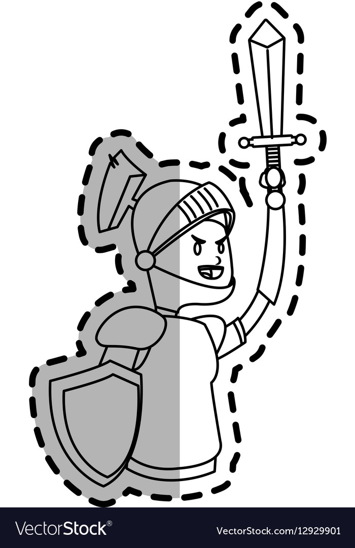 Knight cartoon icon