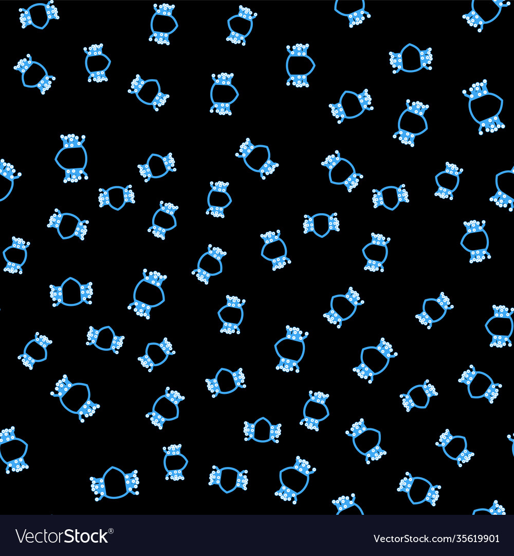 Line cyber security icon isolated seamless pattern vector image Line cyber security icon isolated seamless pattern