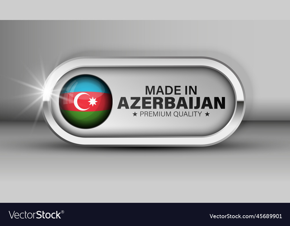 Made in azerbaijan graphic and label