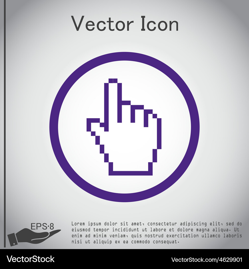 Mouse hand cursor Royalty Free Vector Image - VectorStock