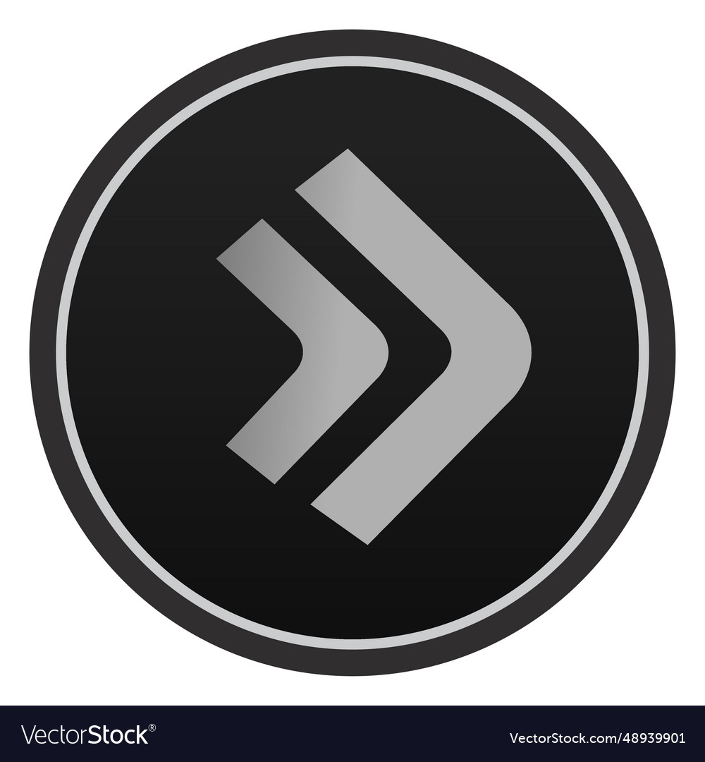 Next apple button vector image Next apple button