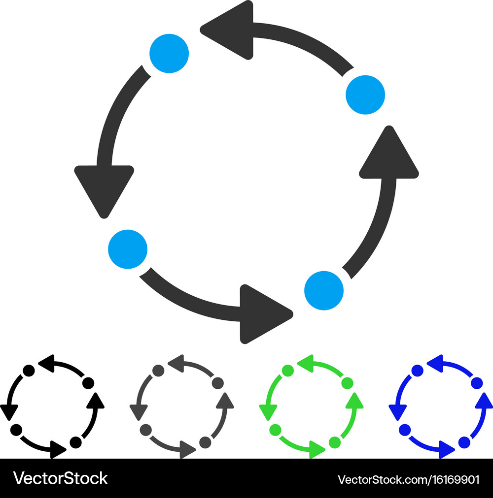 Rotate flat icon Royalty Free Vector Image - VectorStock