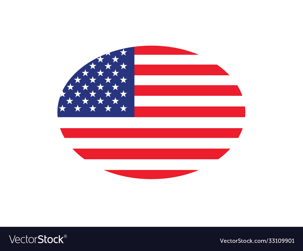 United States Flag Oval