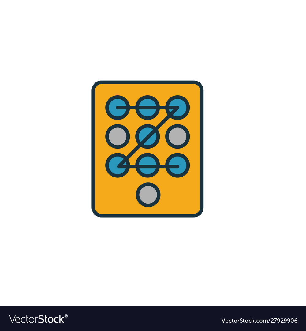 Access code icon simple element from security Vector Image Access code icon simple element from security