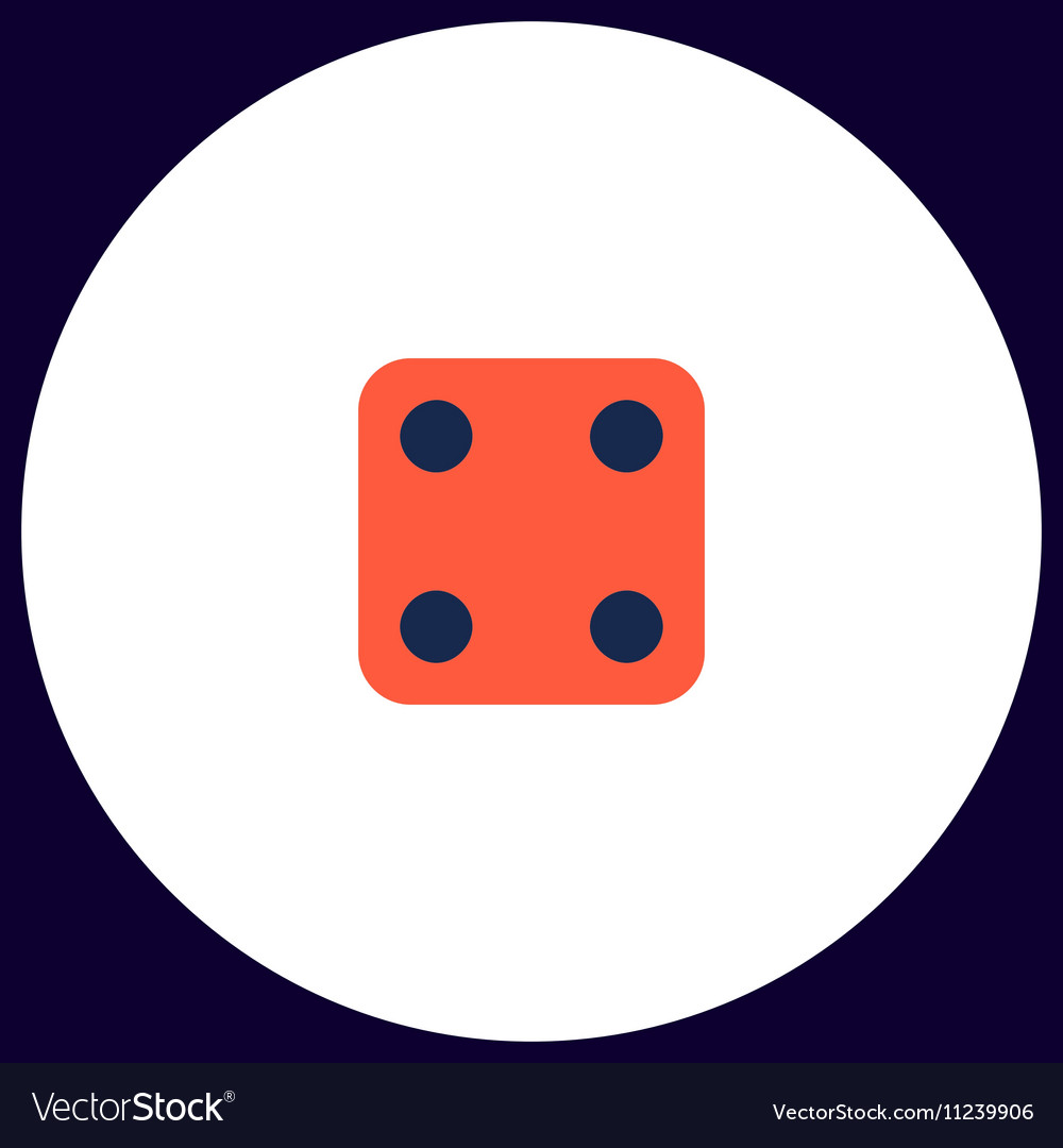 Dice cube computer symbol