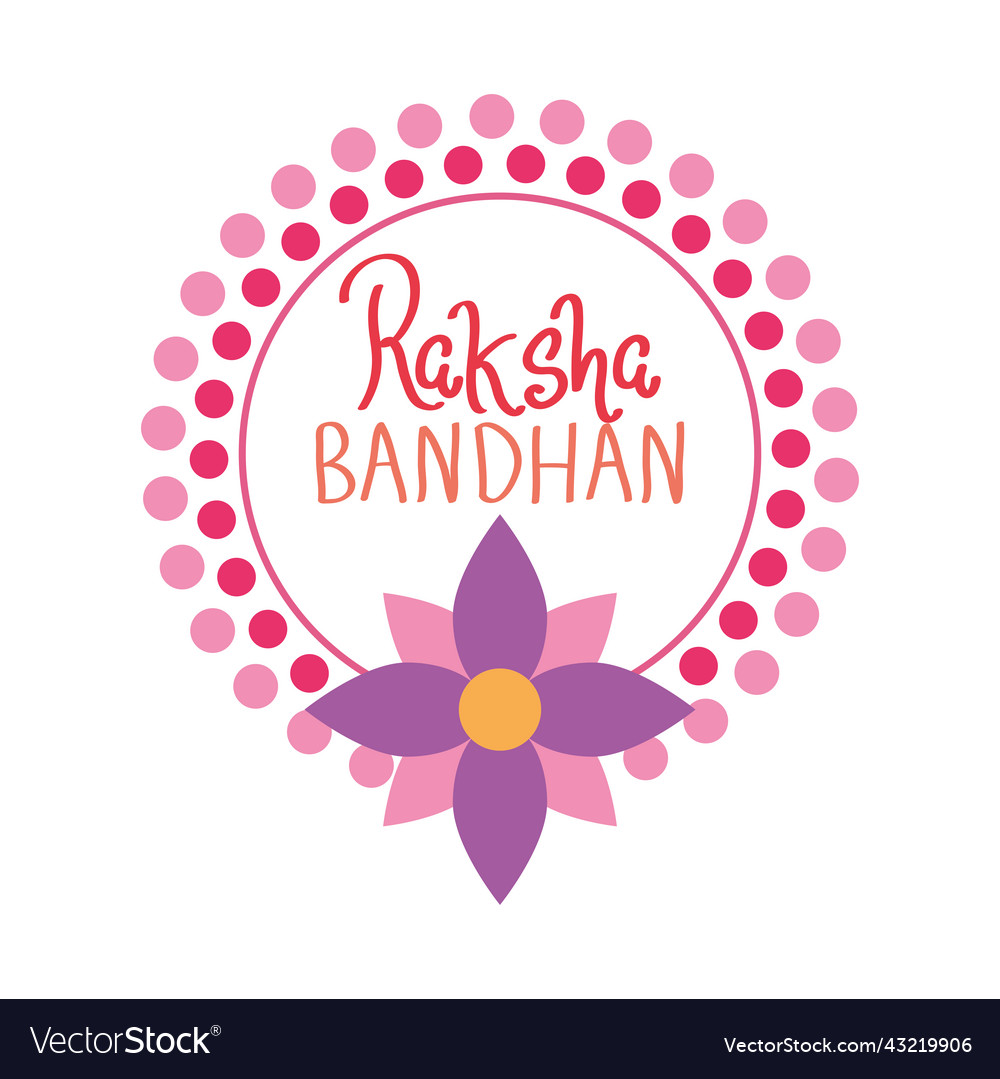 Flowered raksha bandhan design