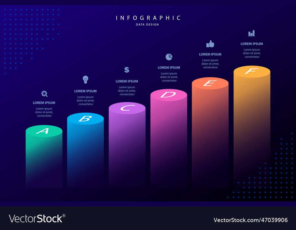 Infographic elements data visualization design vector image Infographic elements data visualization design