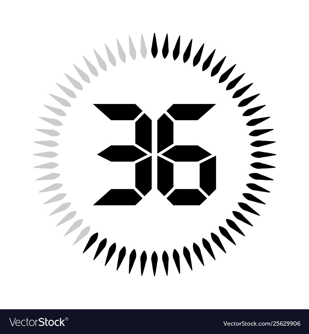 Minutes or seconds timer