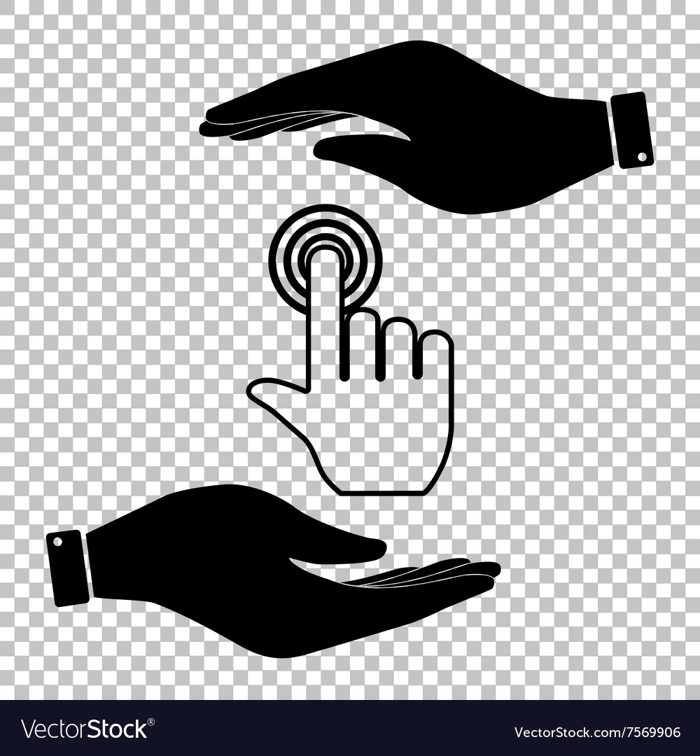 Protect symbol on the transparent background