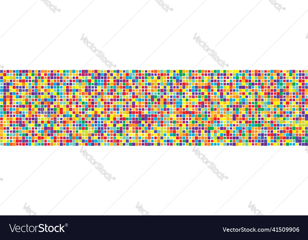 Random mosaic square tiles seamless repeatable