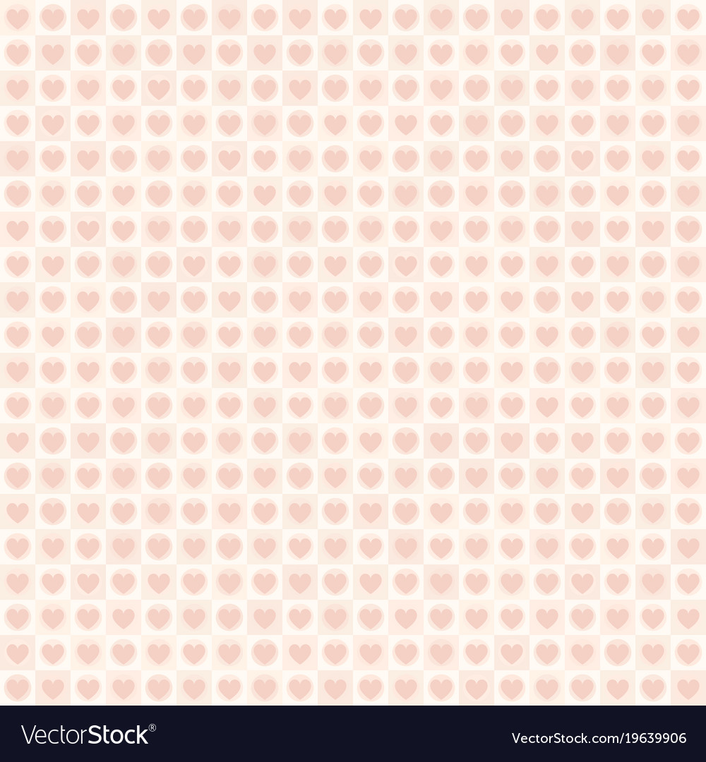 Rose heart pattern with dots and squares seamless