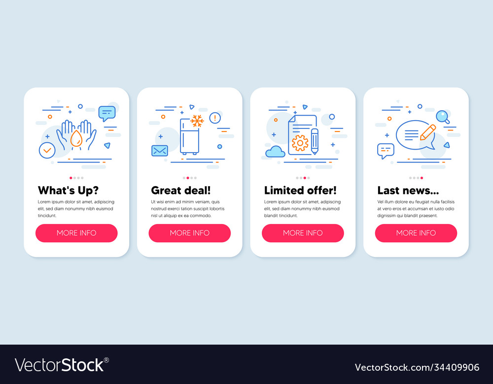 Set business icons such as documentation vector image Set business icons such as documentation