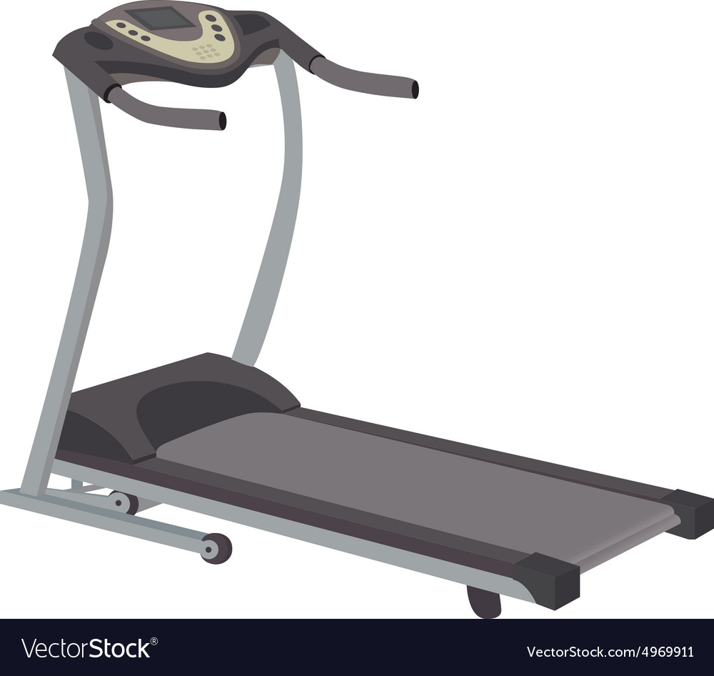 Abstract gym machine on a white background Vector Image