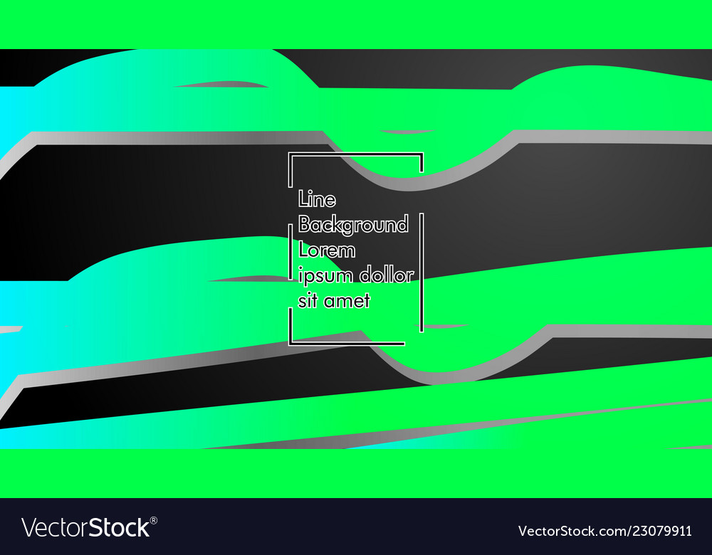 Abstract wave background with green gradient vector image Abstract wave background with green gradient