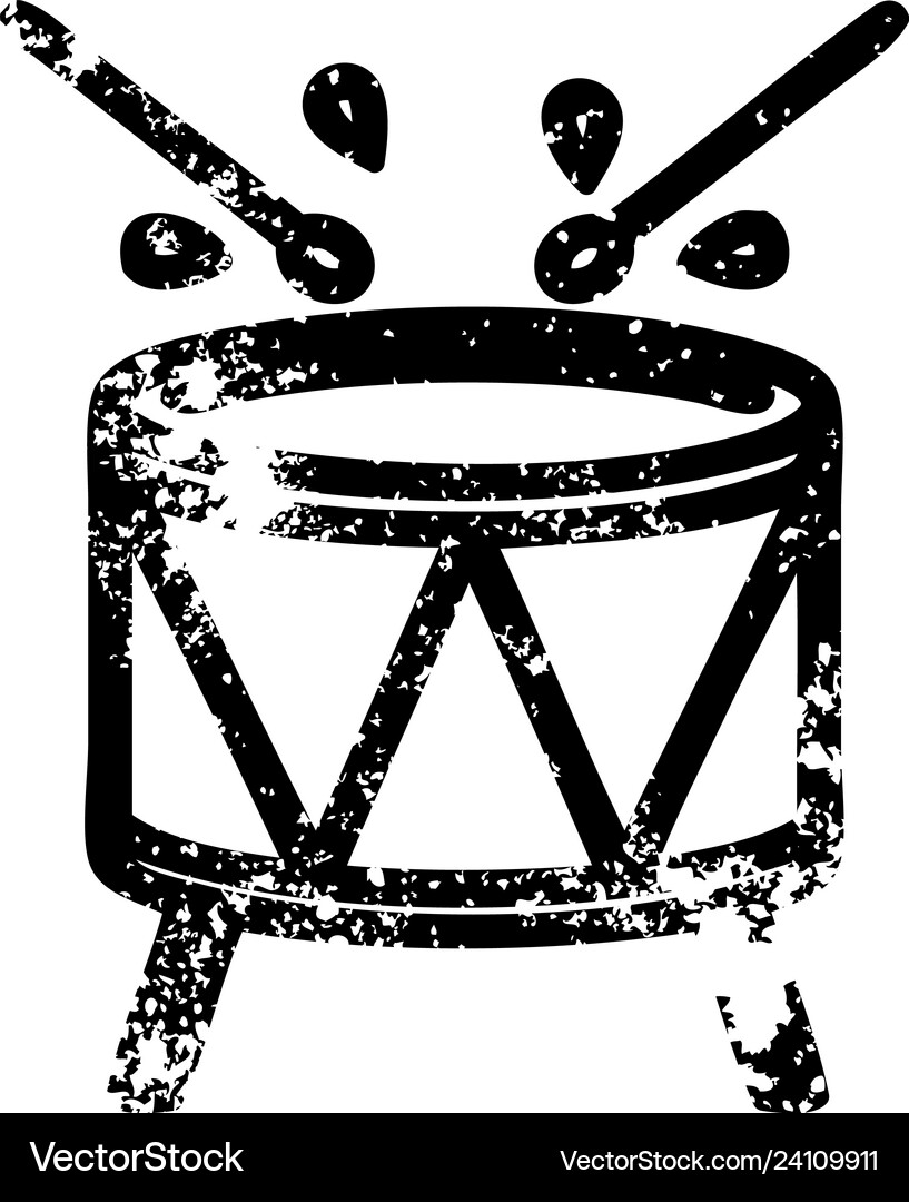 Beating drum icon Royalty Free Vector Image - VectorStock
