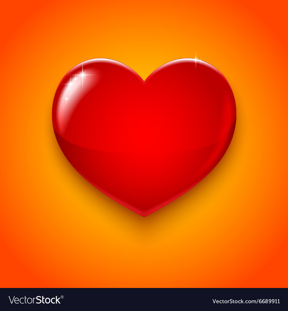 Big red heart Royalty Free Vector Image - VectorStock