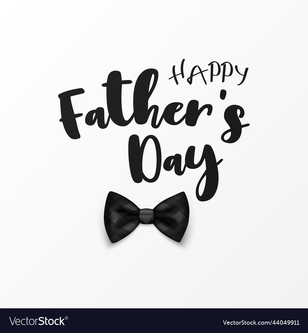 Bow tie for father s day design 3d Royalty Free Vector Image