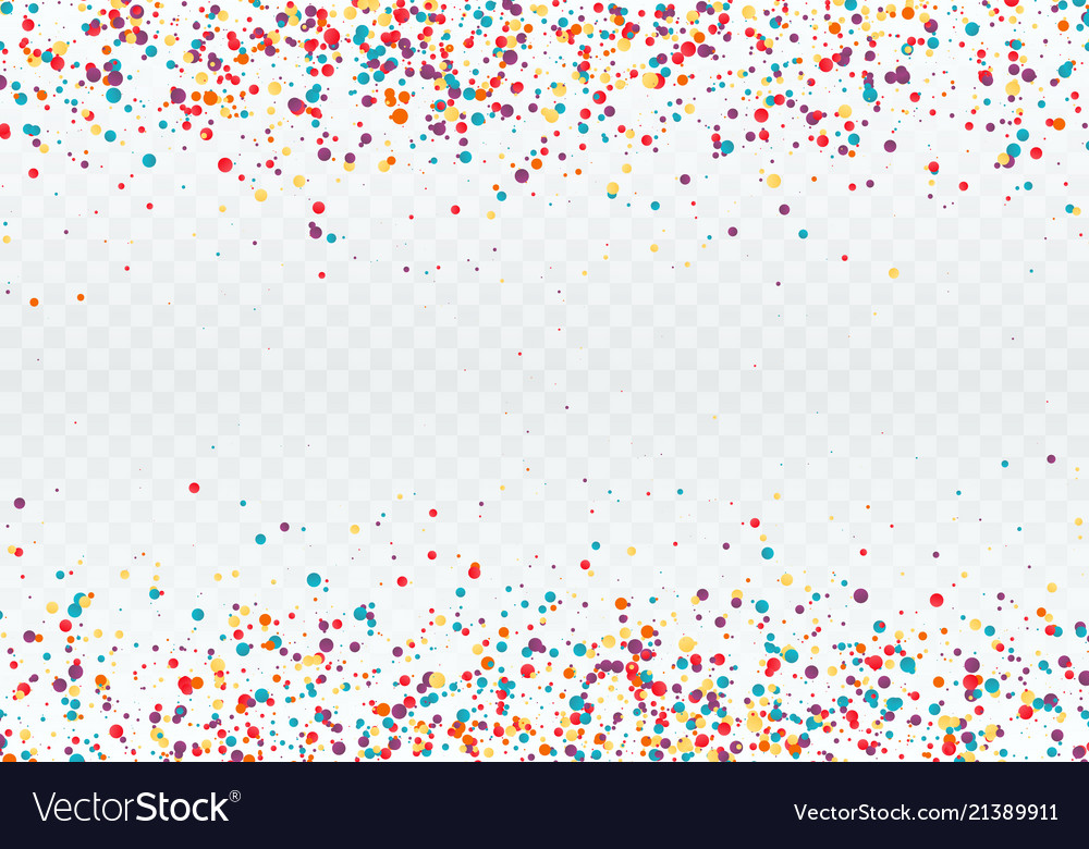 Colorful confetti in form circles top and Vector Image