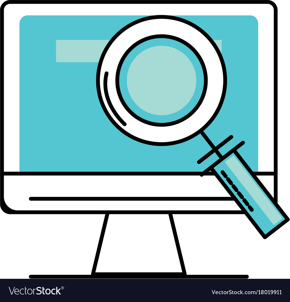 Computer technology information with magnifying