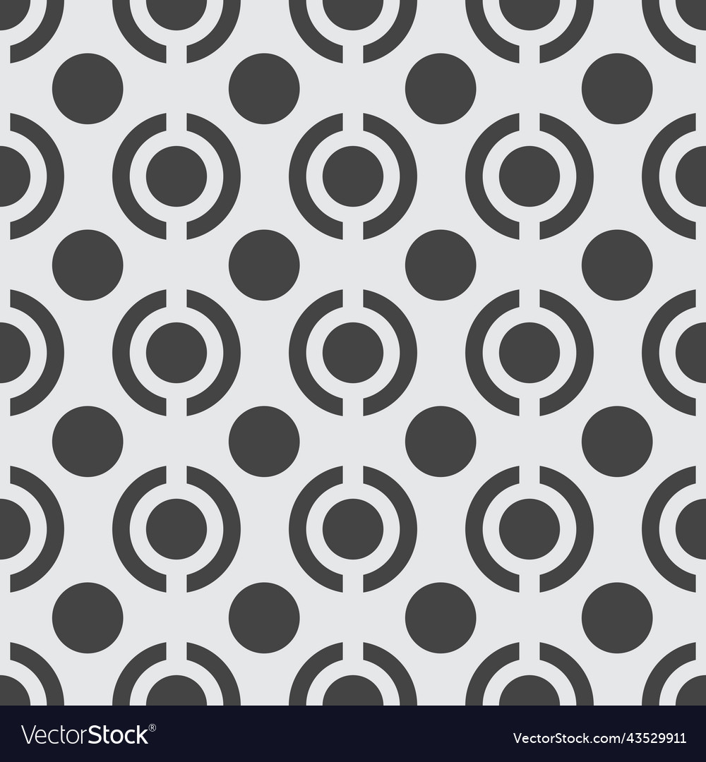 Dot and geometry seamless pattern vector image Dot and geometry seamless pattern