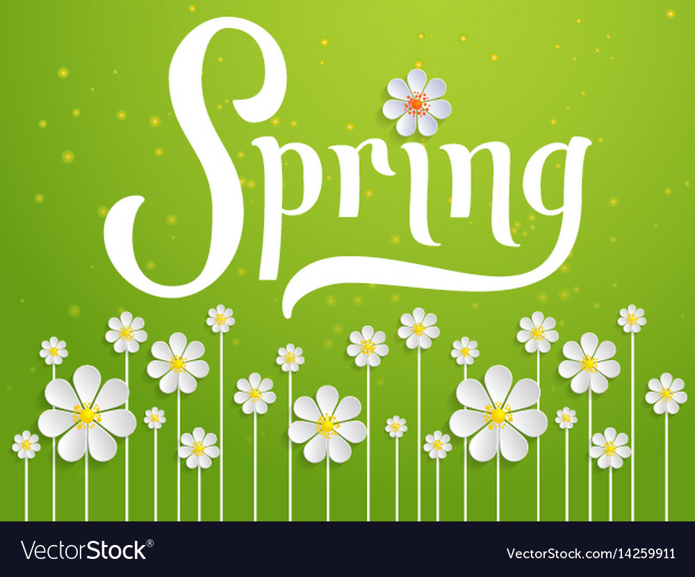 Elegant spring invitation card