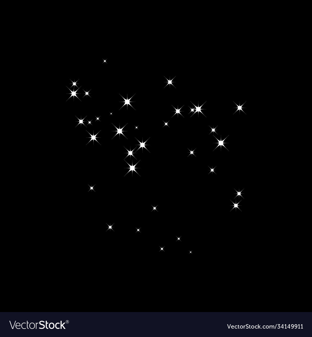Fireworks star random source flow shooting vector image Fireworks star random source flow shooting