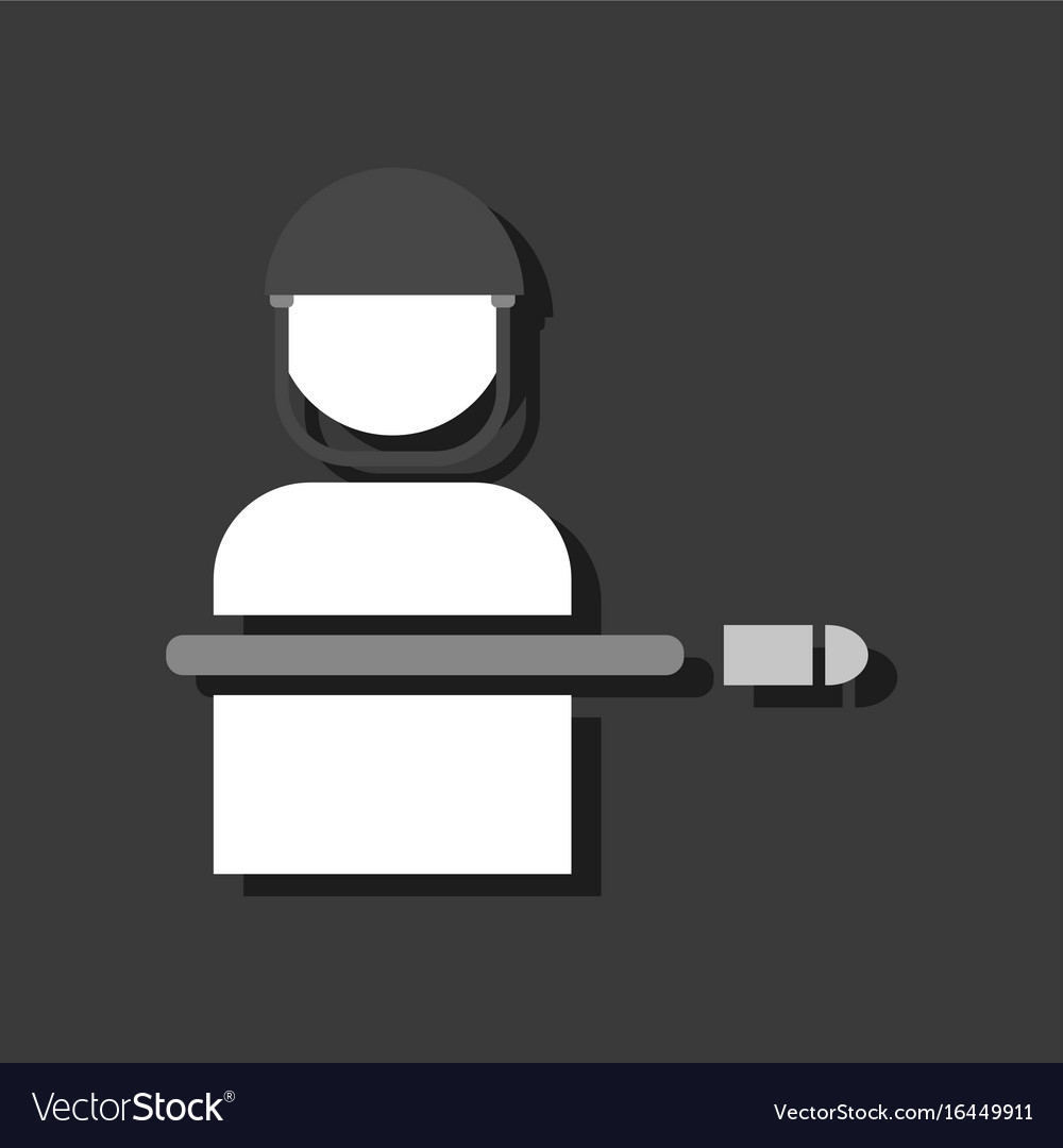 Flat icon design collection bullet wounded