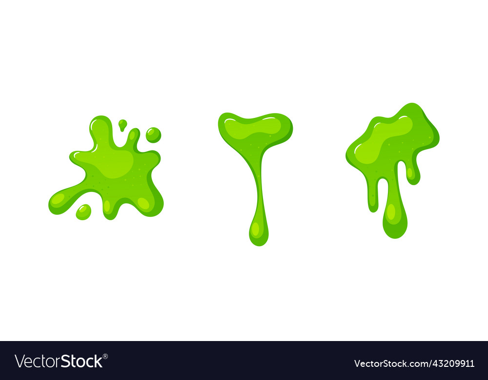 Green Slime Drops & Blobs