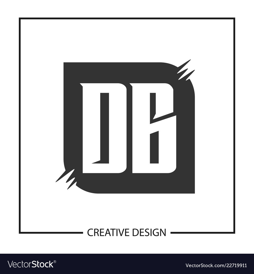 Initial letter db logo template design vector image Initial letter db logo template design