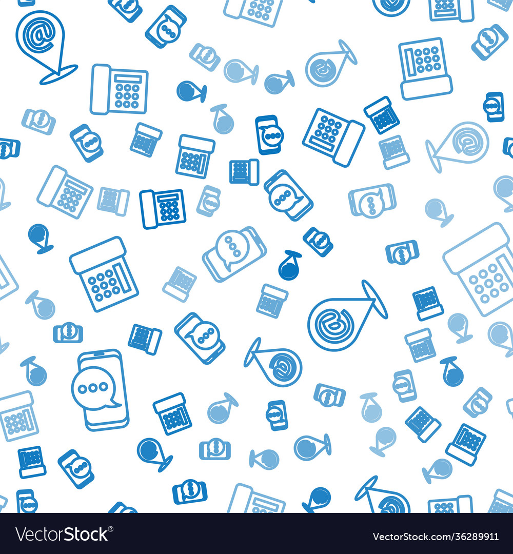 Set line chat messages notification on phone Vector Image Set line chat messages notification on phone